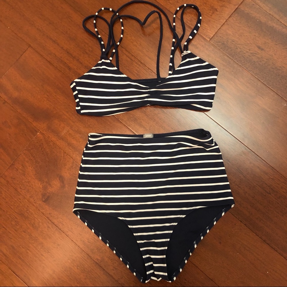 NAVY Aerie Small Bikini Set - High waisted bottoms
